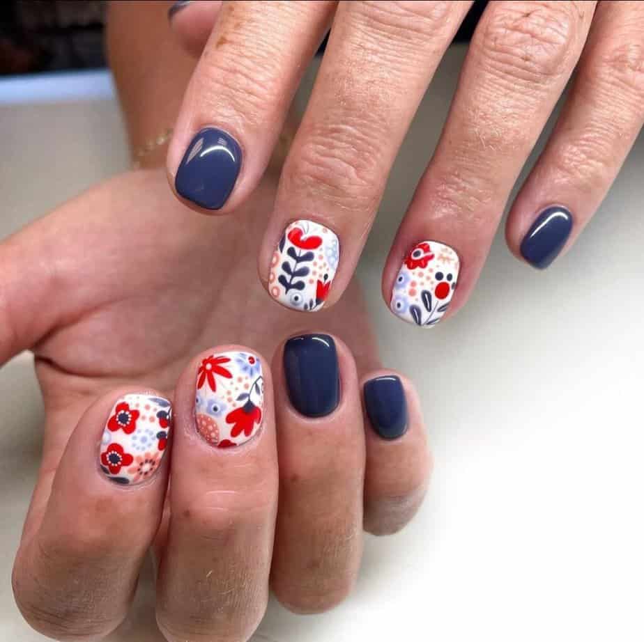 fourth of july nails short